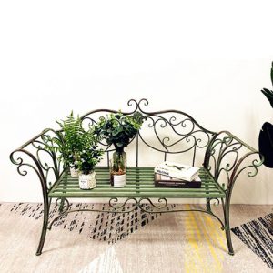 Ghế đôi châu Âu Ghế sân vườn Ghế sắt rèn ngoài trời Ghế giải trí Ghế công viên dài quầy bar Ghế sân trong Ghế công viên