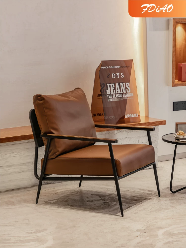 Ghế đơn ban công phòng khách sang trọng: Ghế giải trí và sofa đơn cafe ánh sáng hiện đại Ghế đơn ban công phòng khách sang trọng: Ghế giải trí và sofa đơn cafe ánh sáng hiện đại