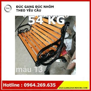Ghế gang công viên gang đúc 1m2 - Hình 2