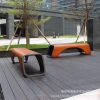 Ghế giải trí sợi thủy tinh trung tâm mua sắm Ghế ngoài trời dải dài phân công viên giả vân gỗ phân đường phố thương mại phân Meichen