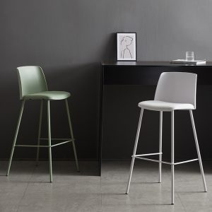 Ghế Hiện Đại Nhỏ Gọn Ghế Bar Nhà Tựa Lưng Ánh Sáng Sang Trọng Ghế Quầy Bar Bắc Âu Sắt Nghệ Thuật Ghế Cao Thanh Cafe Ghế Bar - Hình 2