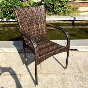 Ghế Mây Ngoài Trời Sân Thượng Ghế Giải Trí Cafe Quán Trà Sữa Ghế Mây Sân Vườn Ngoài Trời Ghế Tay Vịn