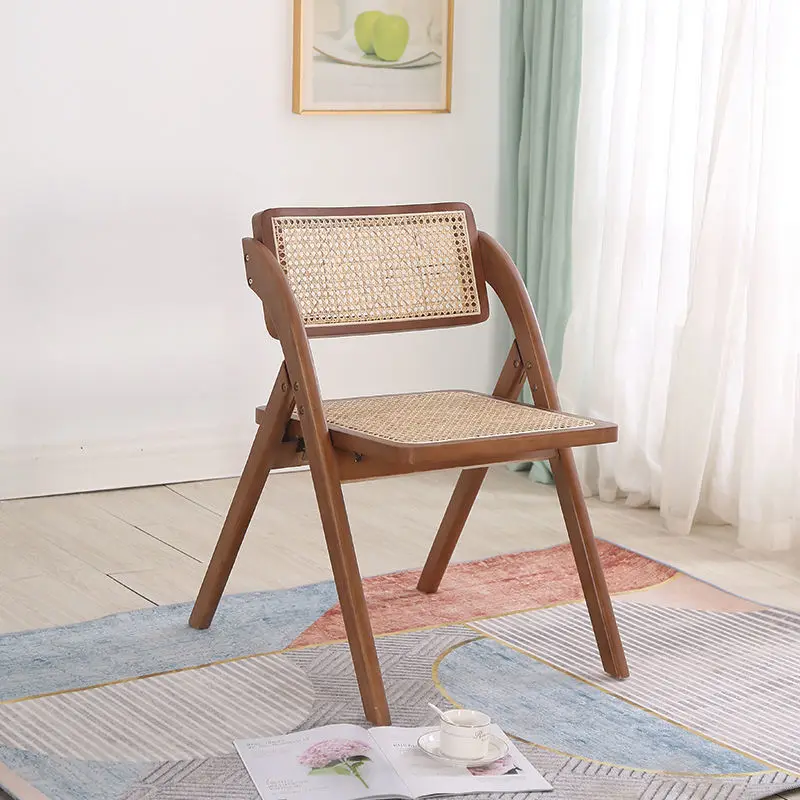Ghế Mây Phong cách châu Âu Gỗ Chắc Chắn Re Ghế Nhà Tựa Lưng Ghế Ăn Gấp Đơn Giản Giải Trí Nhà Hàng Ghế - Hình 4 Ghế Mây Phong cách châu Âu Gỗ Chắc Chắn Re Ghế Nhà Tựa Lưng Ghế Ăn Gấp Đơn Giản Giải Trí Nhà Hàng Ghế - Hình 4