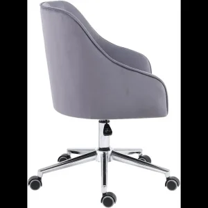 Ghế máy tính Wfs,Ghế văn phòng,Ghế bàn bọc nệm,Có đế hình sao bằng kim loại,Bánh xe,Có thể điều chỉnh độ cao,Lưng giữa,Ghế bành,Vỏ - Hình 4