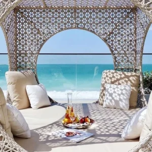 Ghế Mọi thời tiết Giường phơi nắng ngoài trời Sân hiên Mây Sun Lounger Nội thất bể bơi Giường phơi nắng bằng nhôm