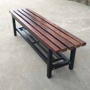 Ghế nghỉ ngơi ngoài trời Ghế băng thay đổi giày Ghế phân phòng nghỉ ngơi Ghế công viên băng ngoài trời chất bảo quản Ghế gỗ - Hình 2