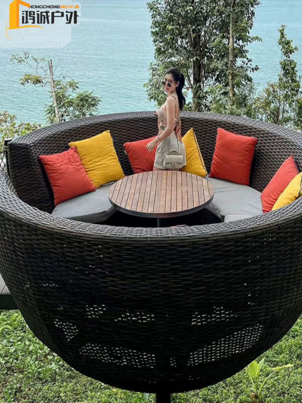 Ghế ngoài trời check-in và chụp ảnh Ghế Tổ chim Sân vườn Bali Xích đu tổ chim - Hình 3 Ghế ngoài trời check-in và chụp ảnh Ghế Tổ chim Sân vườn Bali Xích đu tổ chim - Hình 3