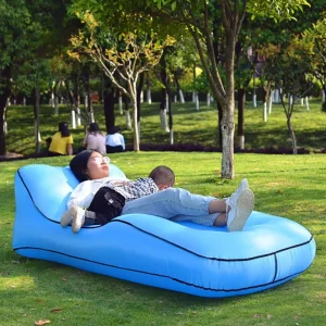 Ghế Người Độc Thân Bơm Hơi Ngoài Trời Nắng Cắm Trại Nệm Hơi Di Động Dã Ngoại Bãi Biển Sofa Vườn Gấp Đệm Chống Thấm Nước - Hình 3