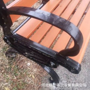 Ghế nhôm đúc ngoài trời Ghế công viên băng Ghế công viên vuông gang đúc lưng Ghế thư giãn cộng đồng ngoài trời - Hình 2