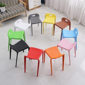 Ghế nhựa dày trưởng thành cao phân thời trang bàn ăn phân hiện đại ghế ngựa ghế ăn tại nhà ghế đơn giản chờ đợi phân - Hình 2