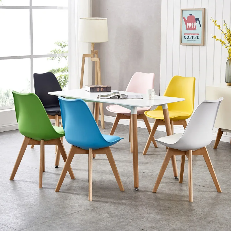 Ghế phòng ăn hiện đại chân gỗ Ghế bếp không tay Ghế đẩu nhỏ Ghế phòng khách bằng nhựa Ghế nhiều màu sắc Ghế phòng ăn hiện đại chân gỗ Ghế bếp không tay Ghế đẩu nhỏ Ghế phòng khách bằng nhựa Ghế nhiều màu sắc