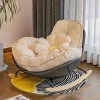 Ghế Phòng Khách Hiện Đại Lông Tơ Hỗ Trợ Lưng Chống Bẹp Đầu Hình Hoa Đính Đá Bắc Âu Công Thái Muebles Para El Hogar Trang Trí Sang Trọng