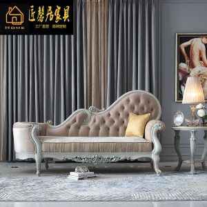 Ghế quý phi Cung điện đồ nội thất Pháp Châu Âu ghế dài bạch dương phòng khách chạm khắc ghế phòng ngủ vẻ đẹp đồ nội thất