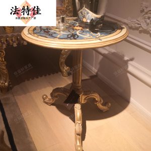 Ghế quý phi Italy theo phong cách Châu Âu gỗ chắc chắn sofa vải ghế biệt thự phòng ngủ trường kỷ Pháp đôi giải trí sofa - Hình 2