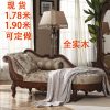 Ghế quý phi Mỹ chaise phòng chờ ghế phòng ngủ vẻ đẹp ghế phòng khách vải lười sofa ghế gỗ rắn phong cách Châu Âu chaise longue