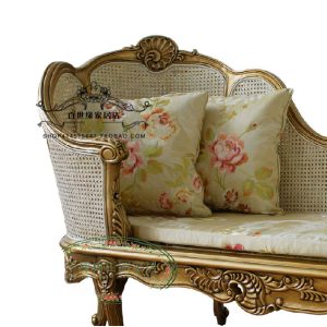 Ghế quý phi Người duy nhất của hoàng gia Ghế dài làm vườn kiểu Mỹ Phong cách châu Âu nghiên cứu bằng gỗ nguyên khối ghế sofa cửa sổ bay Ghế dài làm đẹp của đất nước Pháp - Hình 4