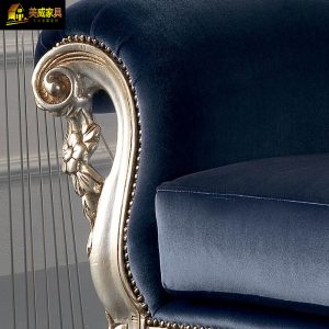 Ghế quý phi Pháp cao cấp sang trọng trường kỷ longue sofa lười phong cách châu Âu tân cổ điển bằng gỗ chạm khắc ghế có thể ngả vẻ đẹp ghế ghế - Hình 2