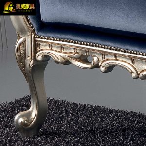 Ghế quý phi Pháp cao cấp sang trọng trường kỷ longue sofa lười phong cách châu Âu tân cổ điển bằng gỗ chạm khắc ghế có thể ngả vẻ đẹp ghế ghế - Hình 3