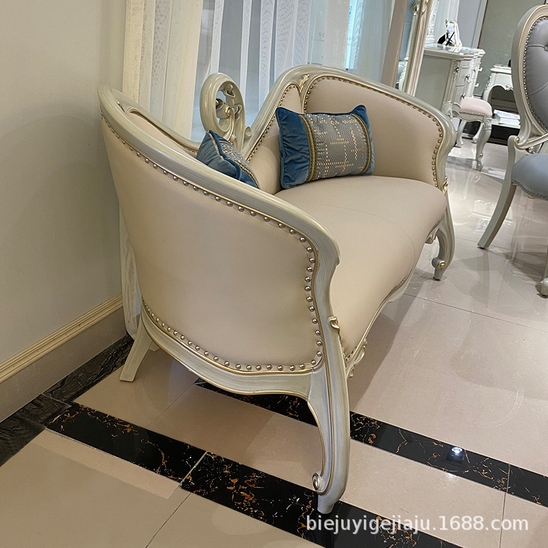 Ghế quý phi Pháp sang trọng gỗ chạm khắc giường phòng ngủ da nghệ thuật cuối giường phân sofa phân giày thay đổi phân hoàn thành đồ nội thất Châu Âu - Hình 3 Ghế quý phi Pháp sang trọng gỗ chạm khắc giường phòng ngủ da nghệ thuật cuối giường phân sofa phân giày thay đổi phân hoàn thành đồ nội thất Châu Âu - Hình 3