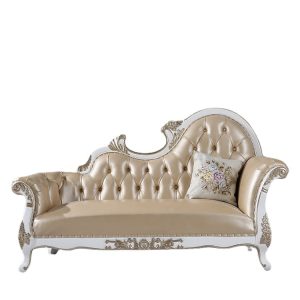 Ghế quý phi Phòng ngủ chính ghế dài phong cách Châu Âu ghế dài lười ngủ ghế tựa tân cổ điển sofa vải giường vẻ đẹp điểm đơn giản - Hình 2