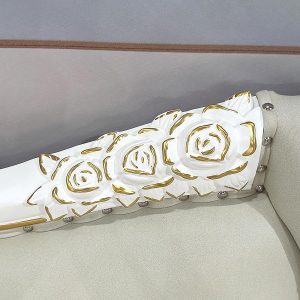 Ghế quý phi Sofa ghế đẩu ghế gỗ chắc chắn Phòng ngủ theo phong cách châu Âu Phòng ngủ chính Vải riêng biệt Ghế dài làm đẹp phòng nhỏ phòng khách giường sofa - Hình 2