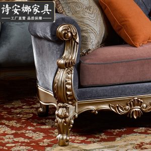 Ghế quý phi Sofa hoàng phi phong cách châu Âu kết hợp nghệ thuật xuất bản đơn giản và hoàn chỉnh cung đình tân cổ điển Pháp phong cách Mỹ tất cả khách chạm khắc gỗ nguyên khối - Hình 3