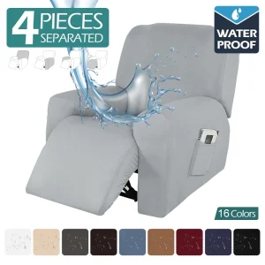 Ghế Sofa Chống Bẹp Đầu 1 Chỗ Ngồi Co Giãn Đơn Ghế Thư Giãn Bọc Chống Trơn Trượt Ghế Sofa Bảo Vệ Phòng Khách Có Thể Giặt Được 1 Bộ