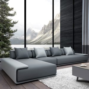 Ghế Sofa chữ L, màu sắc sang trọng, tinh tế, phù hợp với mọi không gian.