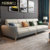 Ghế Sofa da sang trọng nhẹ phòng khách nhà mới đơn giản hiện đại phòng nhỏ lớp đầu tiên da bò thẳng hàng bốn người