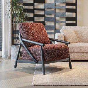Ghế Sofa Đơn Earl Bọc Vải Cashmere Phong Cách Cổ Điển - Hình 3