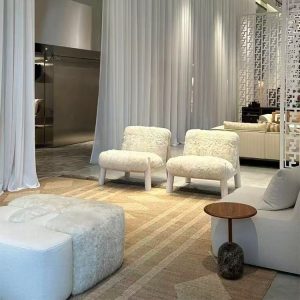 Ghế Sofa Đơn Gỗ Cao Cấp Tần Bì Bọc Vải Lông Cừu Cao Cấp - Hình 2