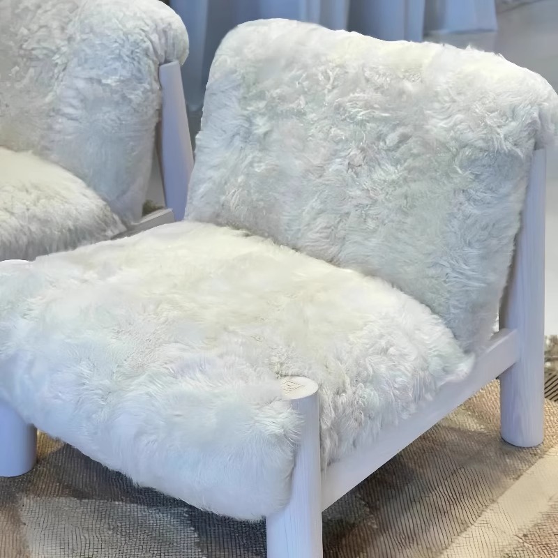 Ghế Sofa Đơn Gỗ Cao Cấp Tần Bì Bọc Vải Lông Cừu Cao Cấp - Hình 3 Ghế Sofa Đơn Gỗ Cao Cấp Tần Bì Bọc Vải Lông Cừu Cao Cấp - Hình 3