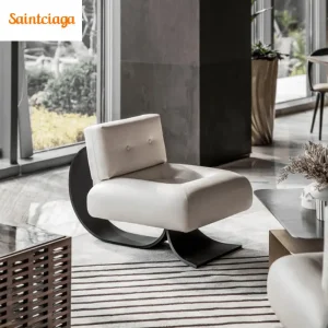 Ghế Sofa Đơn Phòng Khách Sofa Đơn Nghệ Thuật Hiện Đại Ý Kim Loại Tối Giản Giải Trí Ghế Accent Cho Phòng Khách Muebles - Hình 2