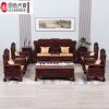Ghế Sofa gỗ gụ gỗ cẩm lai lá rộng Gỗ cẩm lai Indonesia Gỗ cứng rắn Phòng khách chạm khắc cổ điển Trung Quốc đồ nội thất không axit