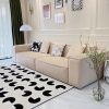 Ghế Sofa khối đậu phụ Bắc Âu phong cách kiểu Italy đồ nội thất bằng vải phòng khách ba hoặc bốn người vuông cao su đơn giản thẳng hàng