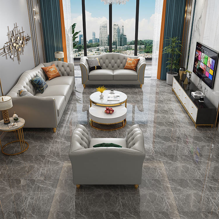 Ghế Sofa kiểu Mỹ sang trọng, đơn giản, hiện đại, nội thất phòng nhỏ, Ghế Sofa phòng khách, Sofa da nghệ thuật Bắc Âu - Hình 4 Ghế Sofa kiểu Mỹ sang trọng, đơn giản, hiện đại, nội thất phòng nhỏ, Ghế Sofa phòng khách, Sofa da nghệ thuật Bắc Âu - Hình 4