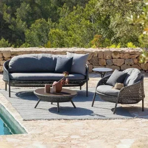 Ghế Sofa Mây Đơn Ghế Sân Vườn Ban Công Ngoài Trời Thiết Kế Bàn Phong cách Châu Âu Salon De Jardin Đồ Sân Ngoài Trời Bộ - Hình 4