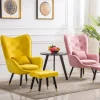 Ghế Sofa Phòng Khách Hiện Đại Căn Hộ Nhỏ Ghế Phòng Khách Nhà Ban Công Giải Trí Sofa Đơn Ghế Vải Bắc Âu Ghế Tựa Lưng Cao