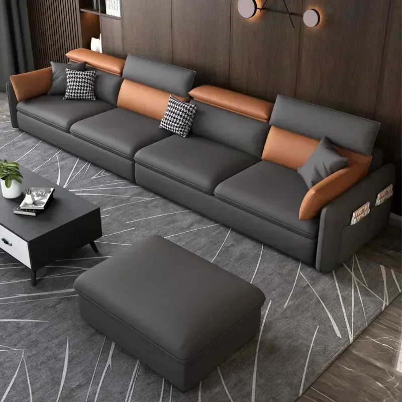 Ghế Sofa Phòng Khách Màu Đen Sang Trọng Lớn Thư Giãn Hiện Đại Ghế Sofa Lười Giường Nhật Bản Divani Da Soggiorno Nội Thất Phòng Ngủ - Hình 2 Ghế Sofa Phòng Khách Màu Đen Sang Trọng Lớn Thư Giãn Hiện Đại Ghế Sofa Lười Giường Nhật Bản Divani Da Soggiorno Nội Thất Phòng Ngủ - Hình 2