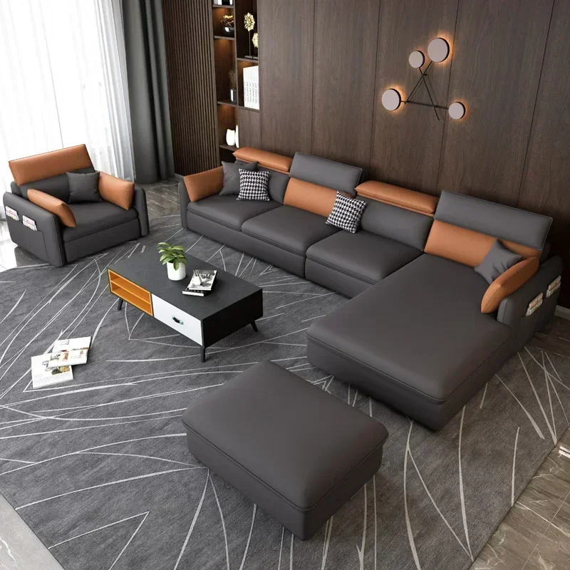 Ghế Sofa Phòng Khách Màu Đen Sang Trọng Lớn Thư Giãn Hiện Đại Ghế Sofa Lười Giường Nhật Bản Divani Da Soggiorno Nội Thất Phòng Ngủ - Hình 3 Ghế Sofa Phòng Khách Màu Đen Sang Trọng Lớn Thư Giãn Hiện Đại Ghế Sofa Lười Giường Nhật Bản Divani Da Soggiorno Nội Thất Phòng Ngủ - Hình 3