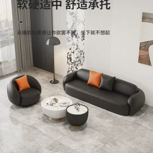 Ghế Sofa Phòng Khách Ý, Nhẹ Nhàng Sang Trọng, Sảnh Khách Sạn, Khu Vực Tiếp Khách, Tiếp Tân, Ghế Sofa Thẩm Mỹ Viện - Hình 3
