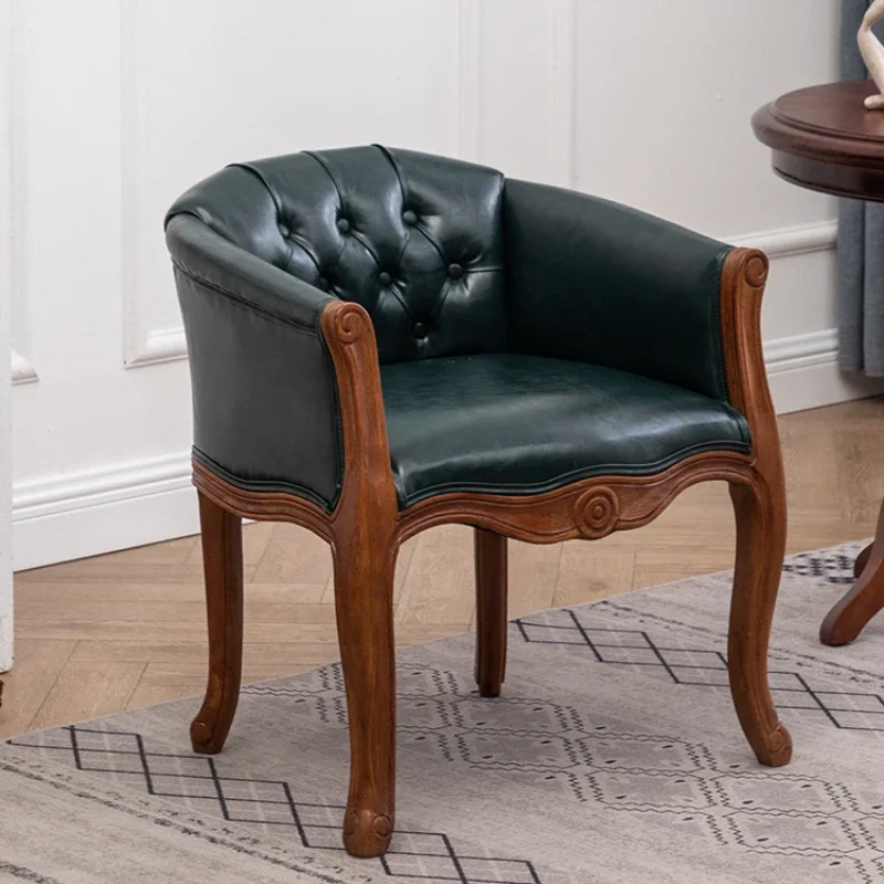 Ghế Sofa Retro Cũ Gỗ Chắc Chắn Châu Âu Cafe Bàn Ăn Đơn Giản Vải Da Giải Trí Nội Thất Phòng Khách - Hình 2 Ghế Sofa Retro Cũ Gỗ Chắc Chắn Châu Âu Cafe Bàn Ăn Đơn Giản Vải Da Giải Trí Nội Thất Phòng Khách - Hình 2