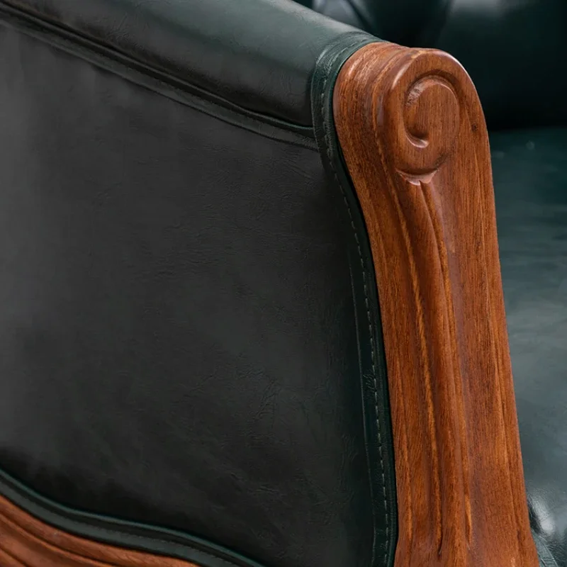 Ghế Sofa Retro Cũ Gỗ Chắc Chắn Châu Âu Cafe Bàn Ăn Đơn Giản Vải Da Giải Trí Nội Thất Phòng Khách - Hình 3 Ghế Sofa Retro Cũ Gỗ Chắc Chắn Châu Âu Cafe Bàn Ăn Đơn Giản Vải Da Giải Trí Nội Thất Phòng Khách - Hình 3