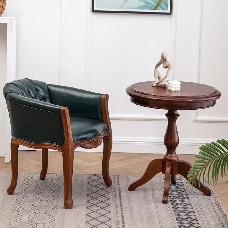 Ghế Sofa Retro Cũ Gỗ Chắc Chắn Châu Âu Cafe Bàn Ăn Đơn Giản Vải Da Giải Trí Nội Thất Phòng Khách Ghế Sofa Retro Cũ Gỗ Chắc Chắn Châu Âu Cafe Bàn Ăn Đơn Giản Vải Da Giải Trí Nội Thất Phòng Khách