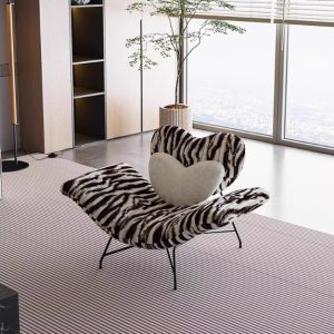 Ghế Sofa Thư Giãn Vải Nhung Lông Thỏ Hình Trái Tim - Hình 2