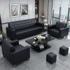 Ghế Sofa văn phòng tiếp tân doanh nghiệp hiện đại đơn giản tiếp tân đơn ba người Ghế Sofa văn phòng Bàn cà phê
