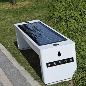 Ghế thông minh năng lượng mặt trời ngoài trời Ghế sạc không dây năng lượng mặt trời Bluetooth Âm thanh phát điện quang điện Ghế thông minh - Hình 3
