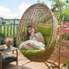 Ghế treo Ban công Ghế nôi Ghế treo Giỏ đan Ghế trong nhà Ghế xích đu trong nhà Đôi nhà Lười biếng Tổ chim Lưới Màu đỏ Bập bênh Ghế xích đu