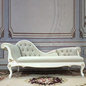 Ghế trường kỷ bằng gỗ nguyên khối kiểu châu Âu Phòng ngủ kiểu châu Âu đi văng vải đẹp phòng khách phòng nhỏ ghế tựa giường sofa sang trọng nhẹ