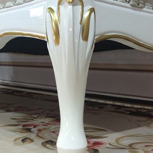 Ghế trường kỷ bằng gỗ nguyên khối kiểu châu Âu Phòng ngủ kiểu châu Âu đi văng vải đẹp phòng khách phòng nhỏ ghế tựa giường sofa sang trọng nhẹ - Hình 4